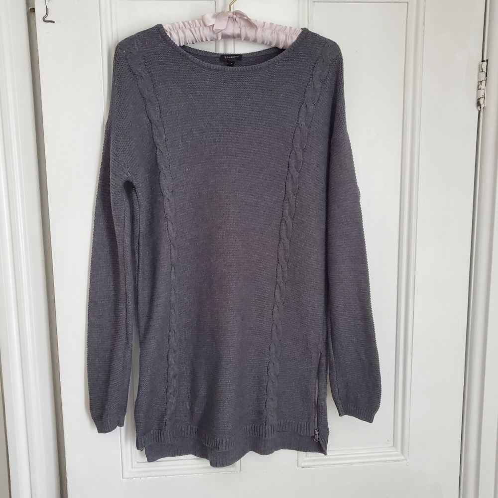 Talbots Grey Knit Sweater